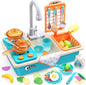 Kids Play Kitchen Sink and Stove Toy Set