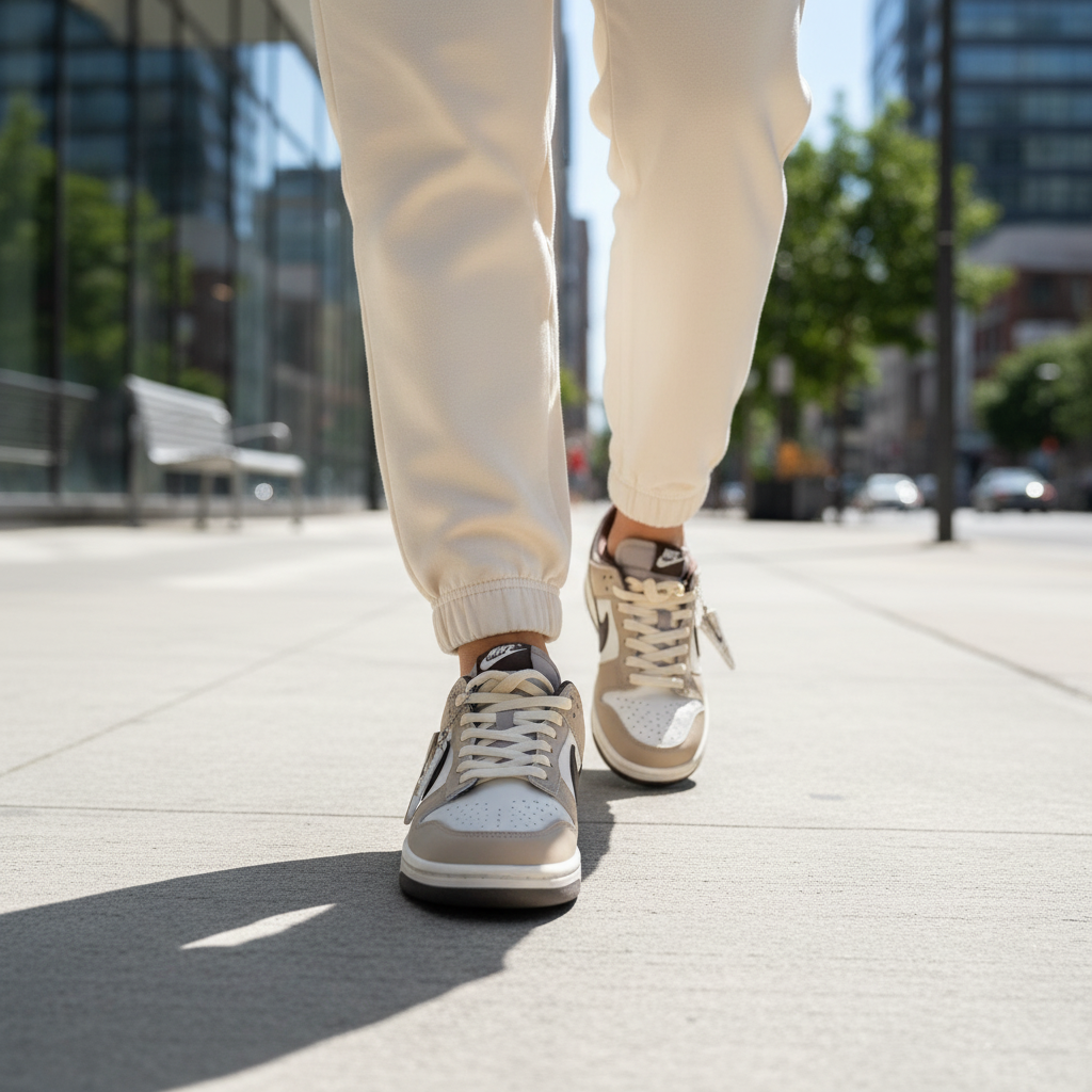 Nike Dunk Low Retro Premium - Mocha Brown & Tan
